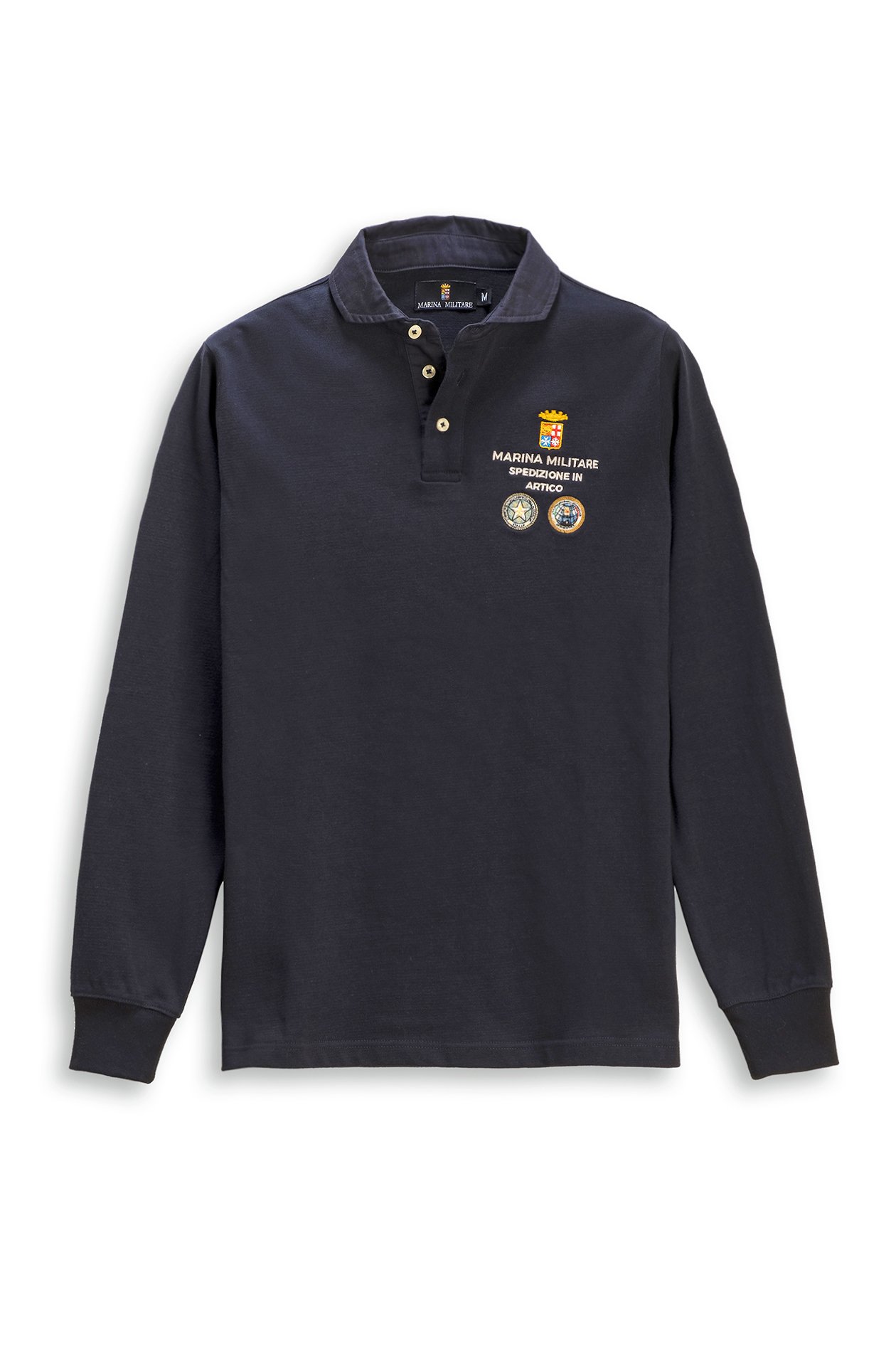 Polo marina deals militare manica lunga