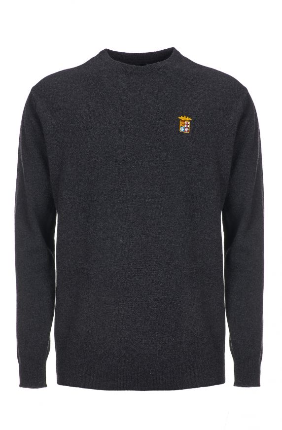 MAGLIA BASIC GIROCOLLO IN LANA
