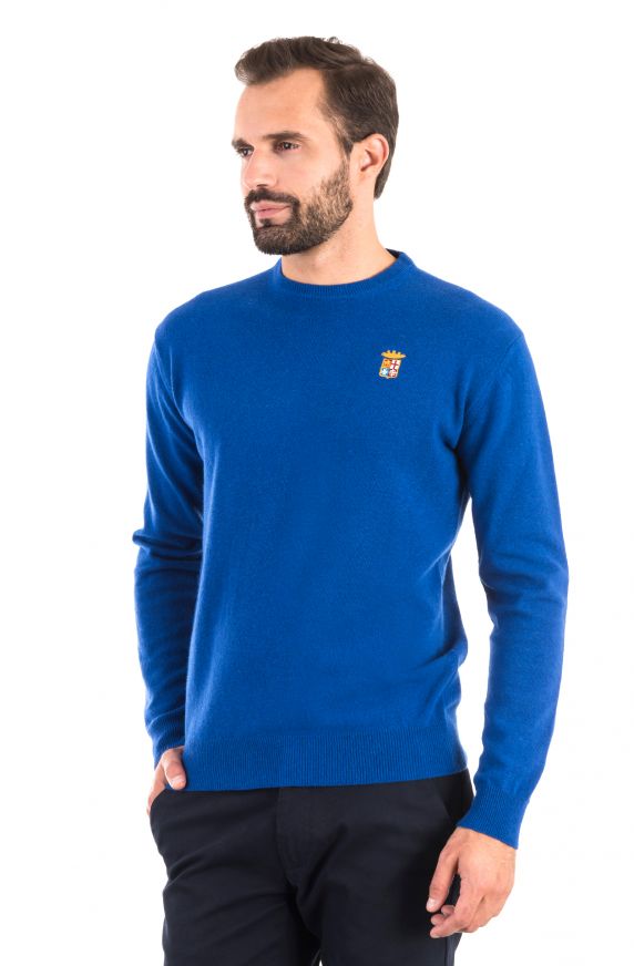 MAGLIA BASIC GIROCOLLO IN LANA