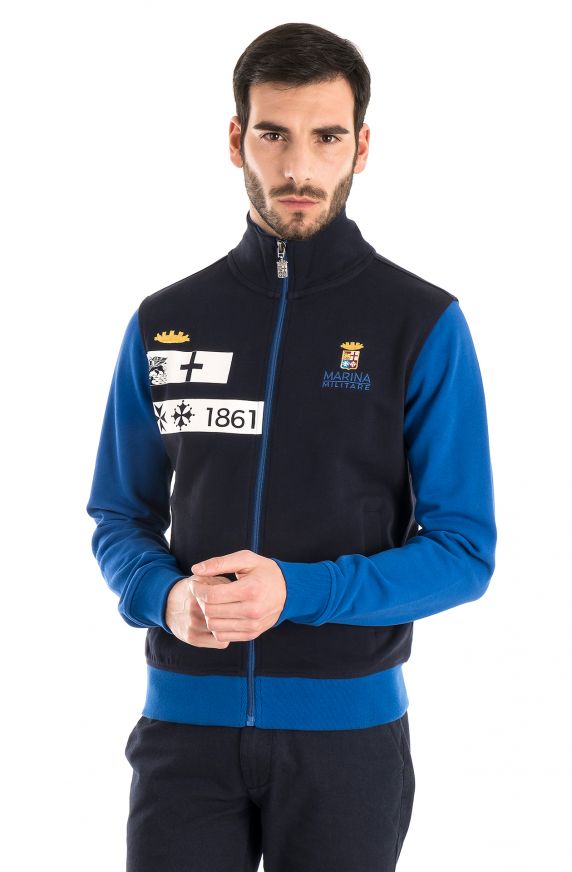 SUDADERA ABIERTA BICOLOR
