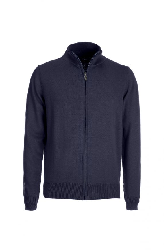 CARDIGAN FULL ZIP IN COTONE