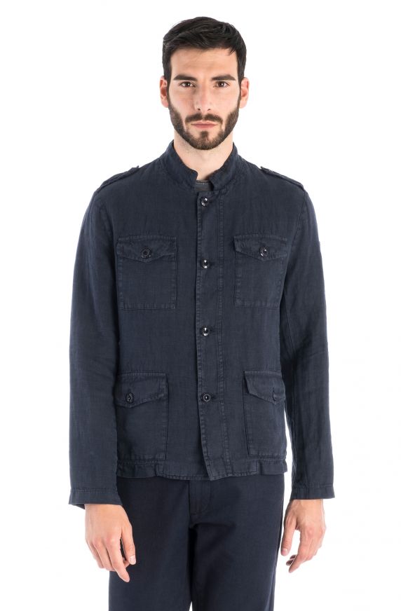 CHAQUETA DE CAMPO EN LINO PURO