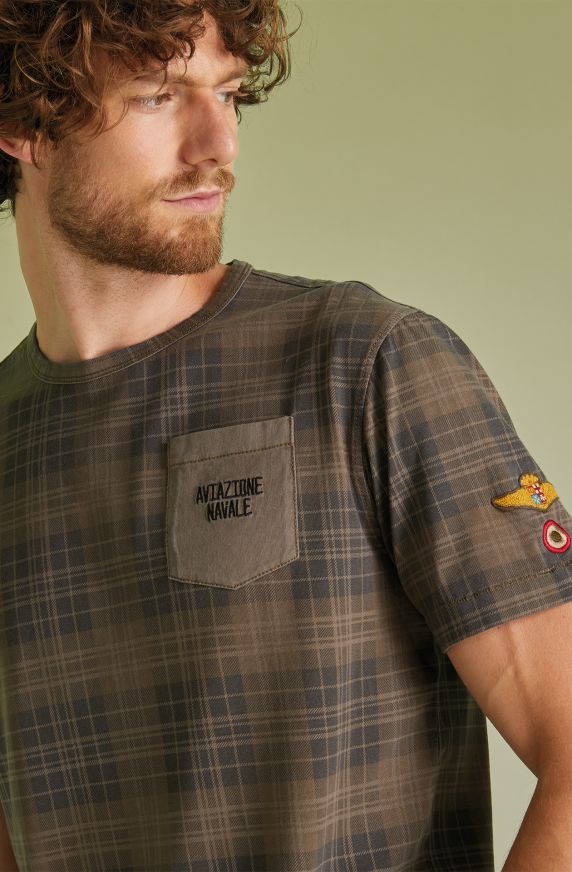 T-SHIRT STAMPA CHECK