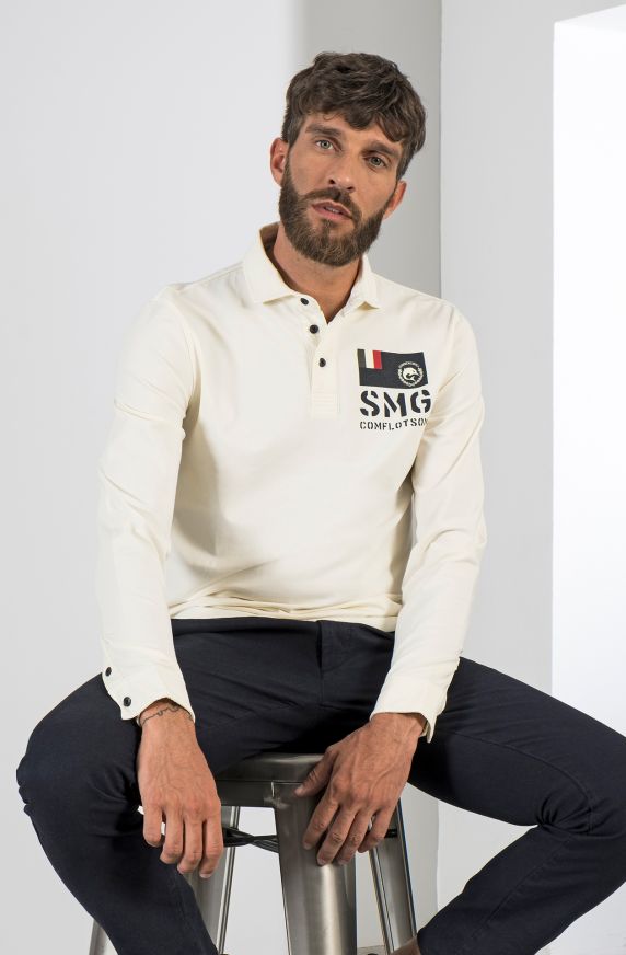 LONG SLEEVE POLO WITH SHIRT CUFFS