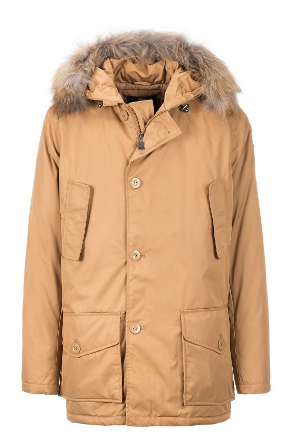 REAL FEATHER HOODED PARKA
