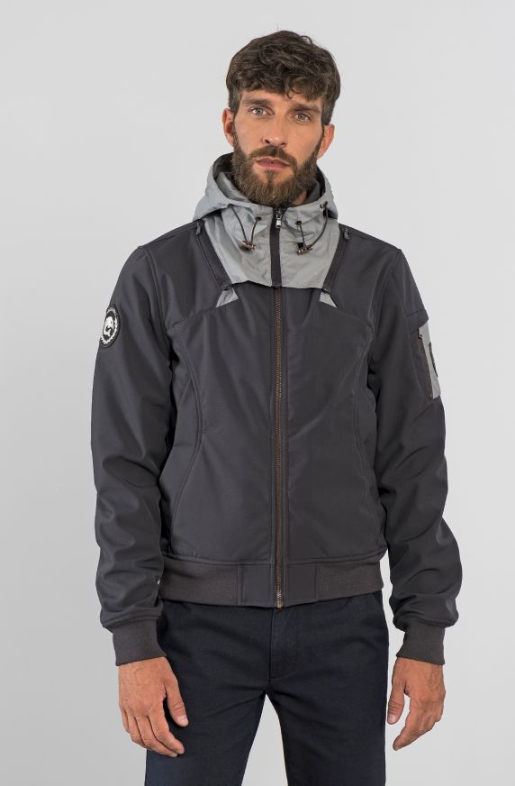 CAZADORA DE TELA SOFTSHELL