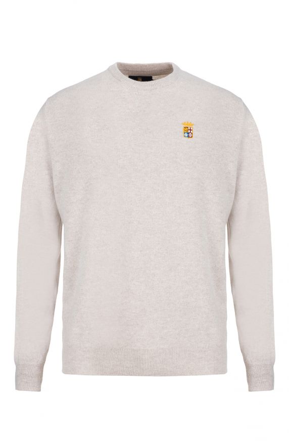 MAGLIA BASIC GIROCOLLO IN LANA