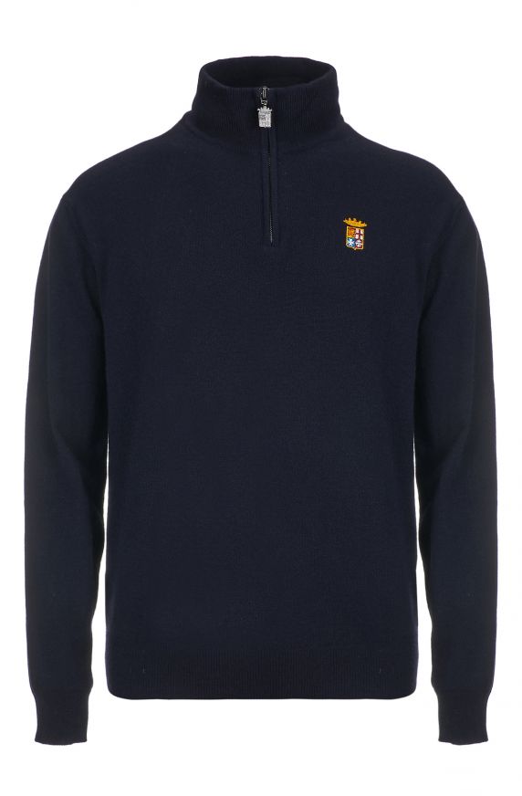 MAGLIA LUPETTO MEZZA ZIP