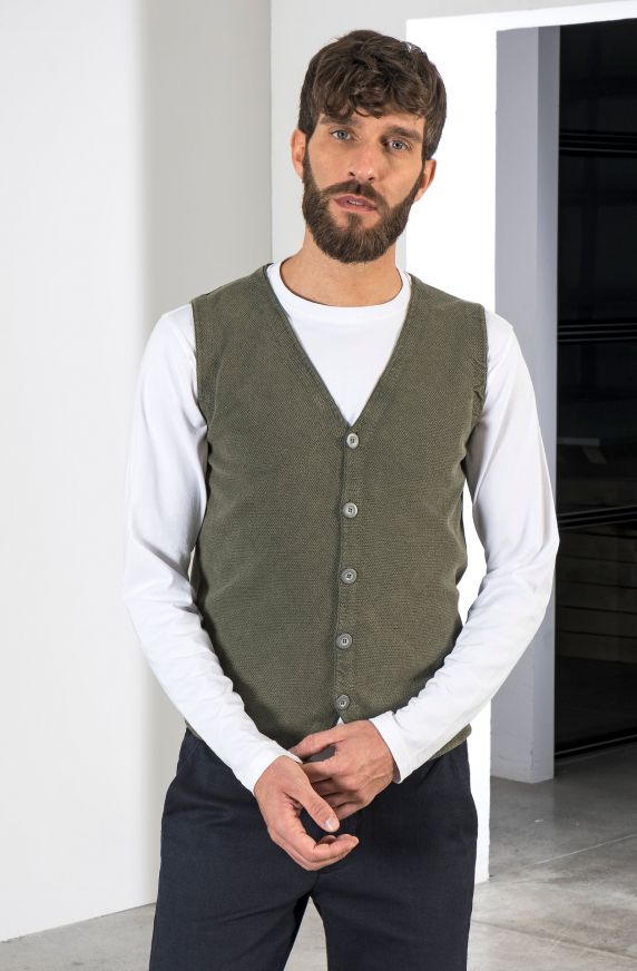 GILET IN PURO COTONE