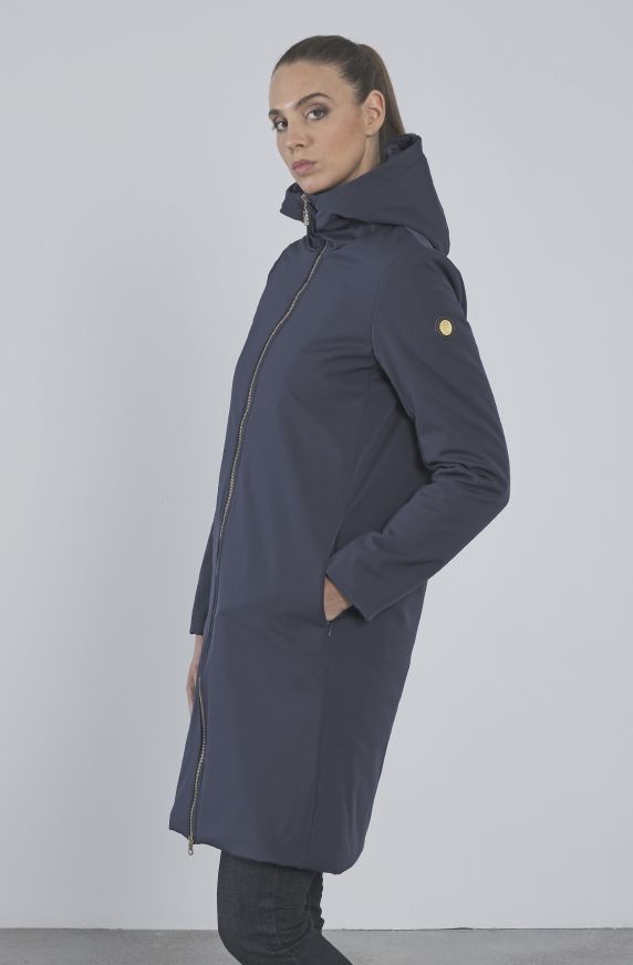 PARKA CON CAPPUCCIO IN TESSUTO SOFTSHELL