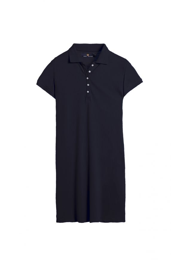 ROBE À MANCHES COURTES EN COL POLO