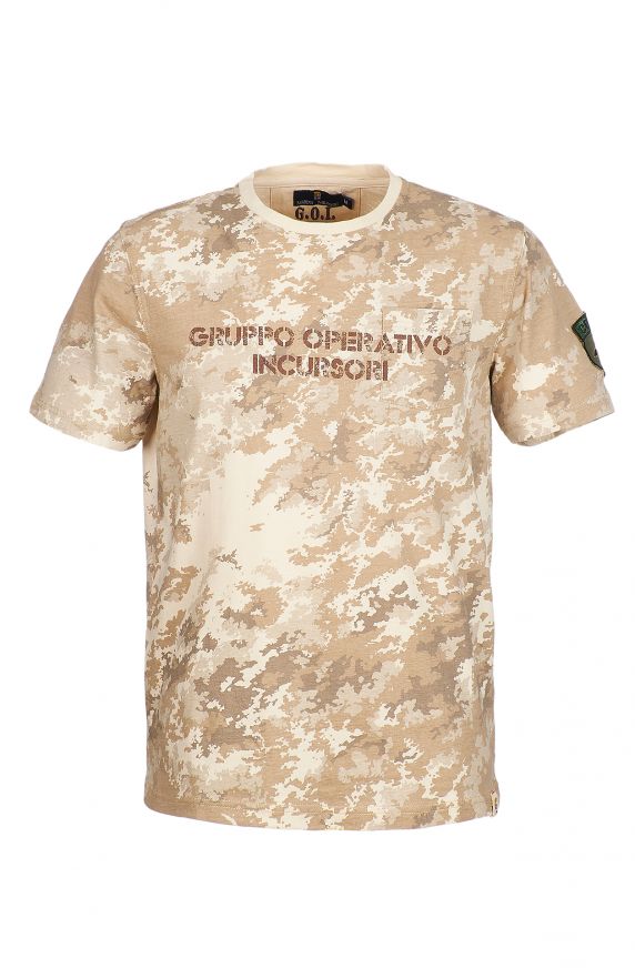 T-SHIRT STAMPA CAMOUFLAGE COMSUBIN