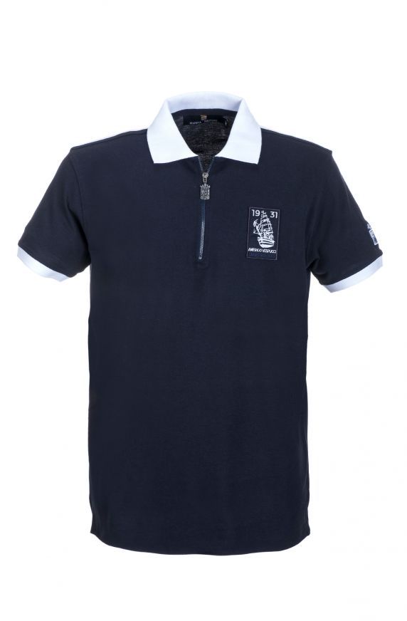 POLO MANICA CORTA CON ZIP