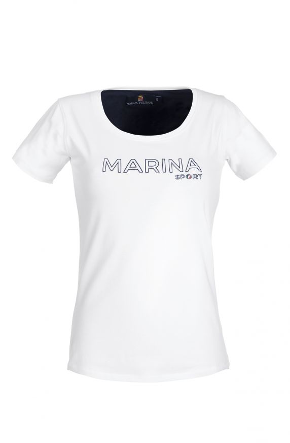 Springfield Basic Chenilla Striped LS T Shirt Donna