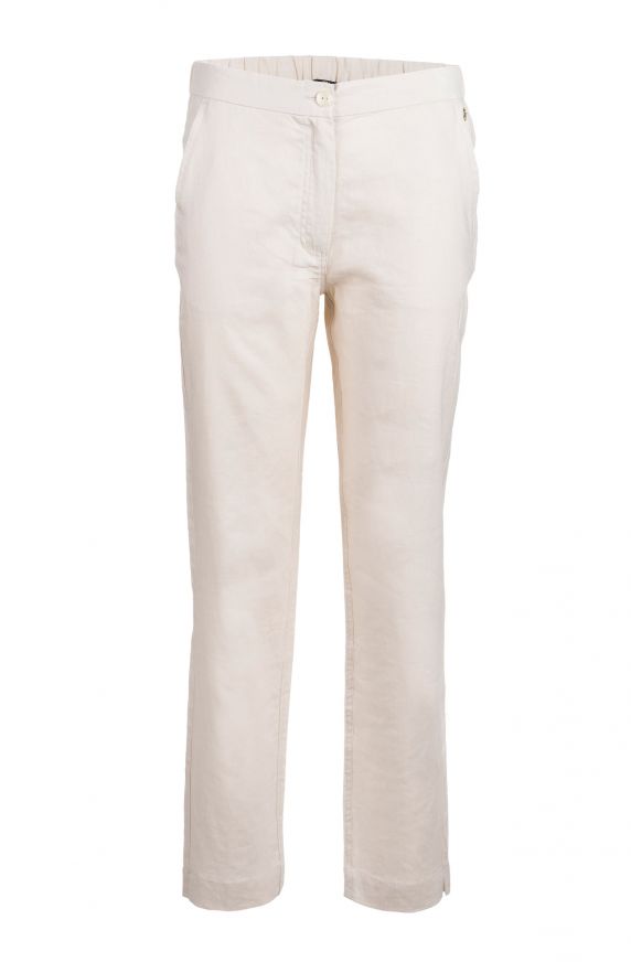 PANTALONI IN LINO E VISCOSA