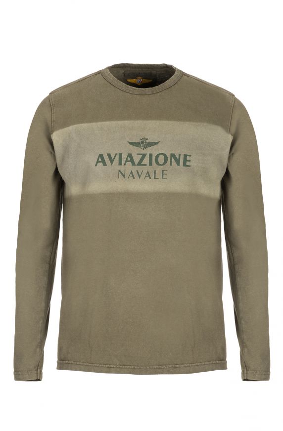 T-SHIRT MANICA LUNGA IN PURO COTONE