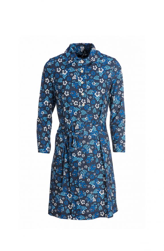 ROBE EN VISCOSE À MOTIFS