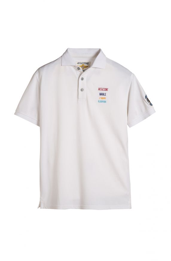 CAMISA TIPO POLO DE MANGA MEDIA EN ALGODÓN