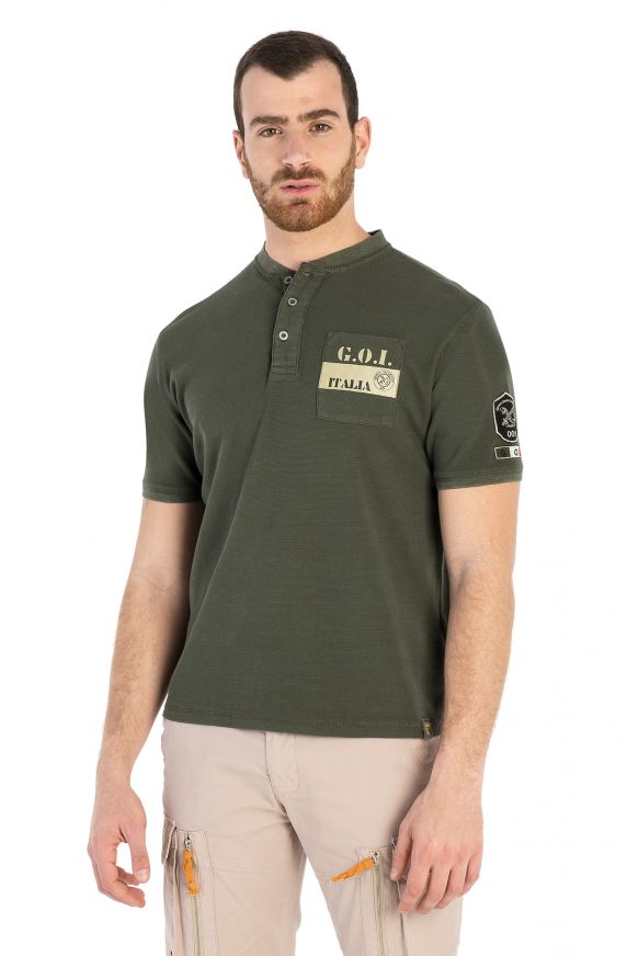 KOREAN NECK T-SHIRT