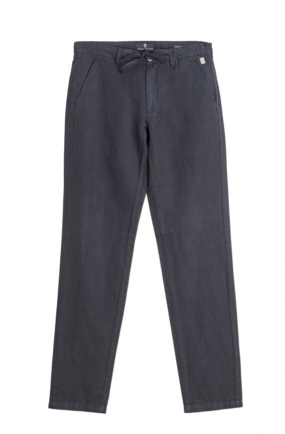 LINEN AND COTTON TROUSERS