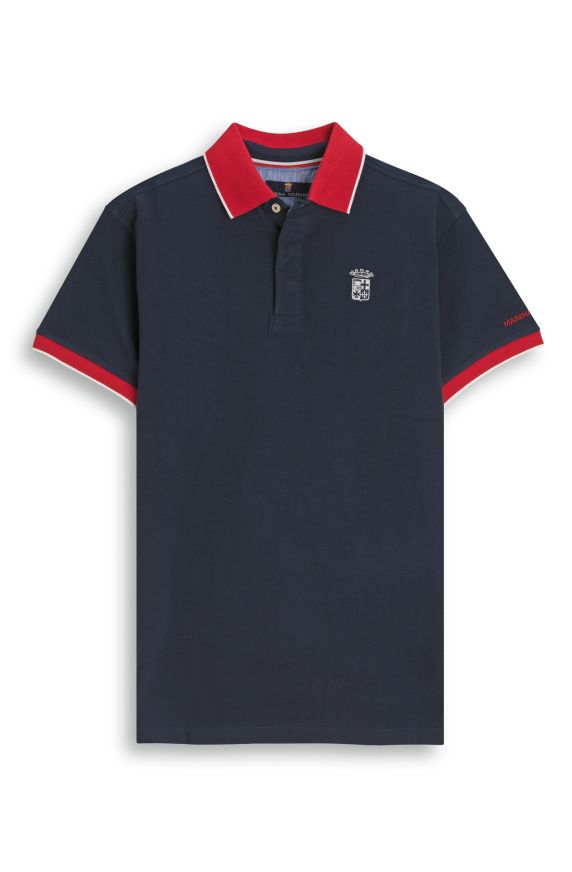 HALBARM-POLOSHIRT IN PIQUÉ