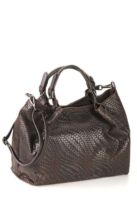 WOVEN LEATHER BAG
