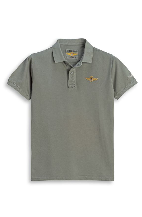 HALF-SLEEVED PIQUÉ POLO SHIRT