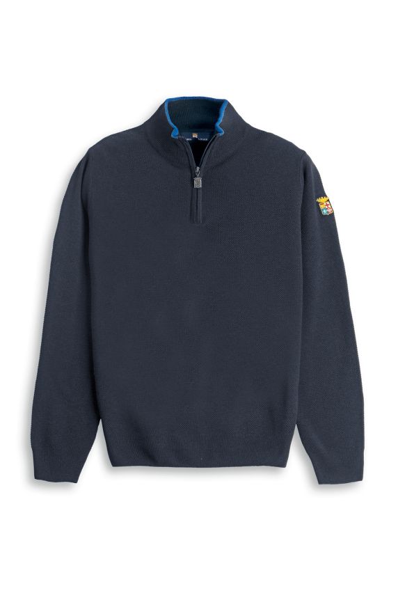 ZIP SHIRT HALB HALS