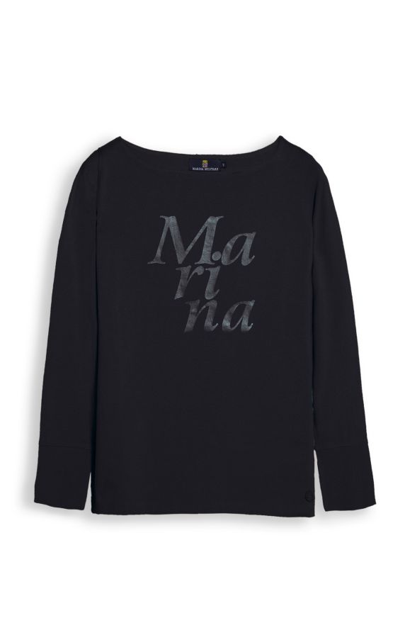 T-SHIRT UM ÄRMELKRAGEN LANG