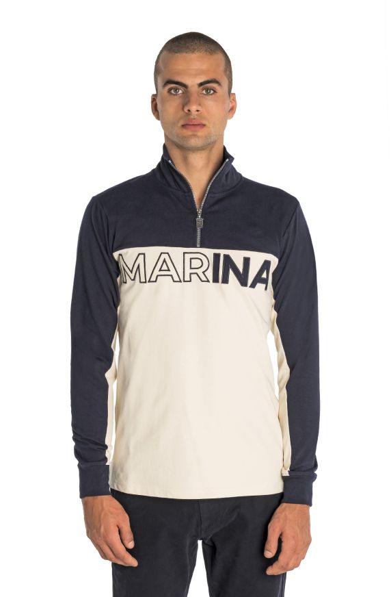 POLO CON ZIP MANICA LUNGA