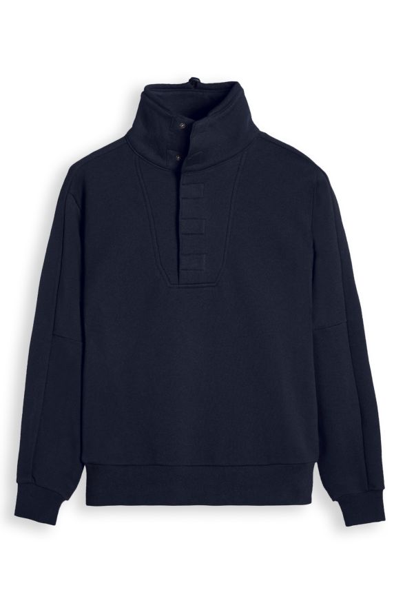SWEATJACKE HALB HALS