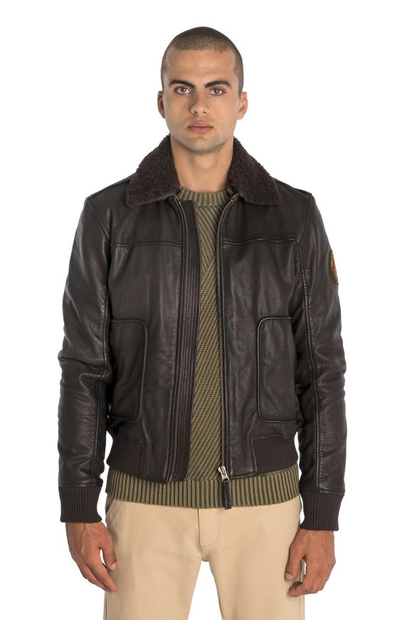 CHAQUETA DE CUERO BRIGADA SAN MARCO