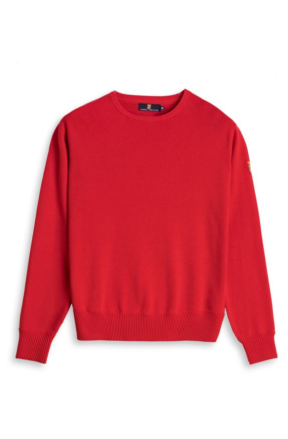 EINFACHER PULLOVER MIT RUNDHALSAUSSCHNITT