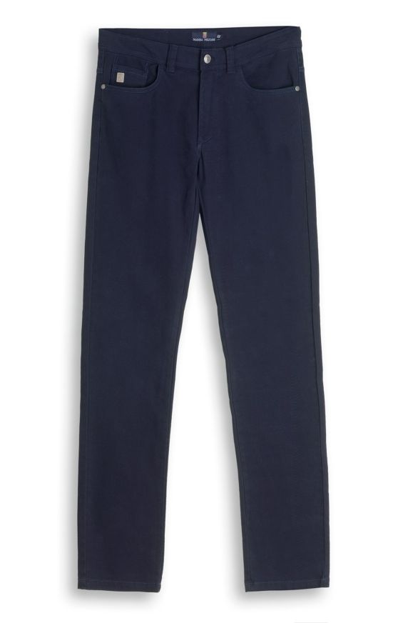 Stretch cotton trousers