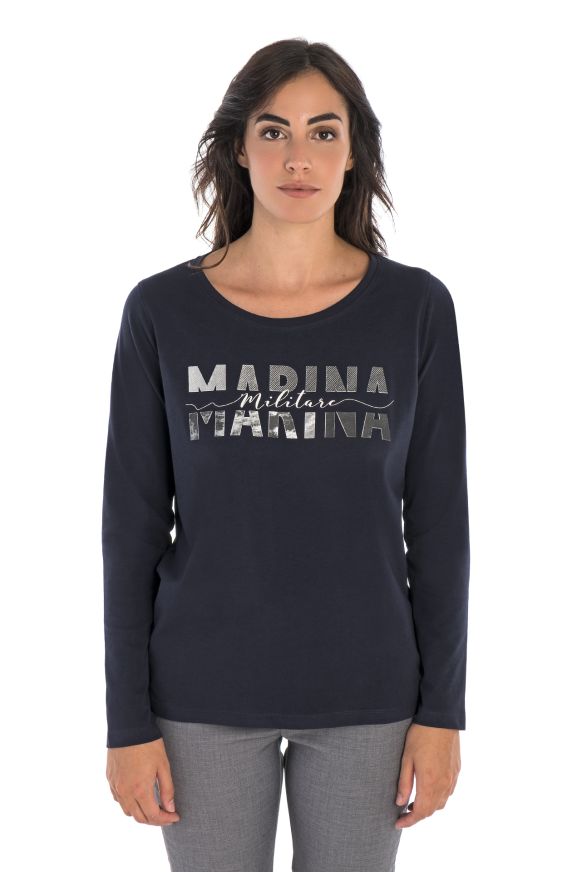T-SHIRT GIRO COLLO MANICA LUNGA