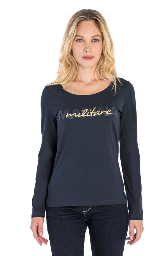 T-SHIRT GIRO COLLO MANICA LUNGA