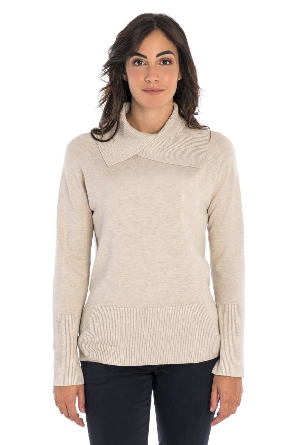 MAILLE VISCOSE COL OUVERT