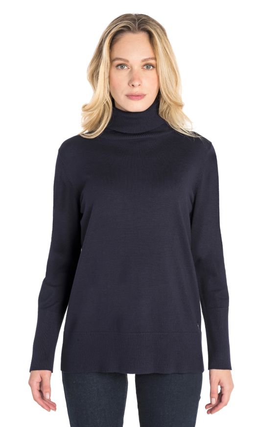 PULL COL HAUT VISCOSE