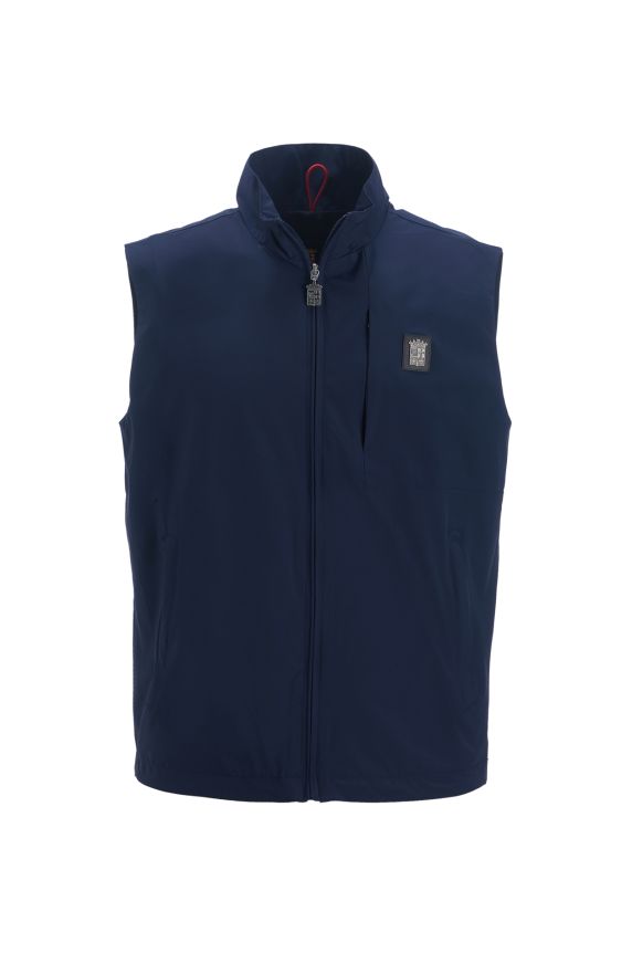 Softshell fabric vest