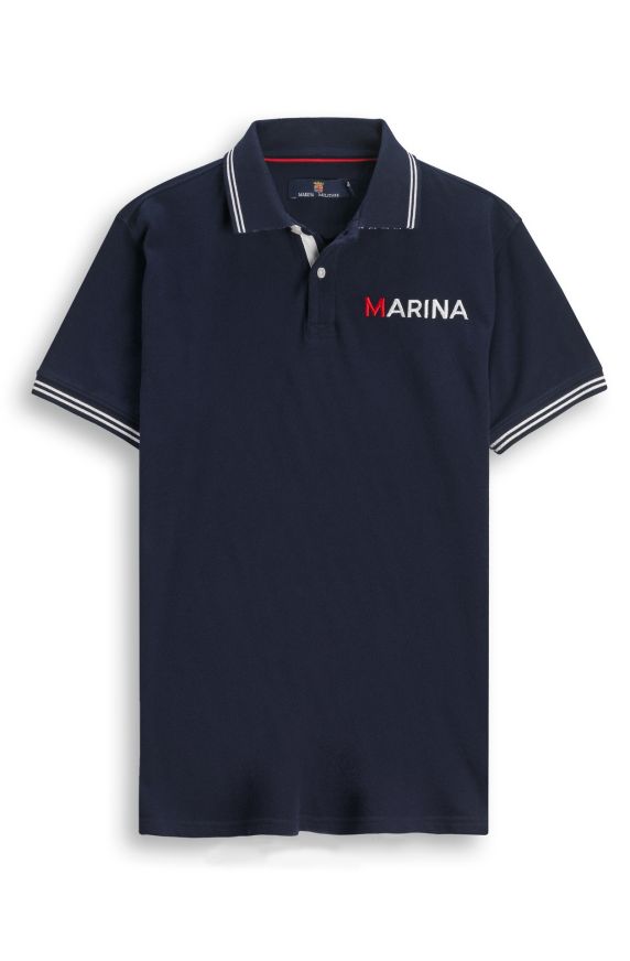 Marine line polo shirt