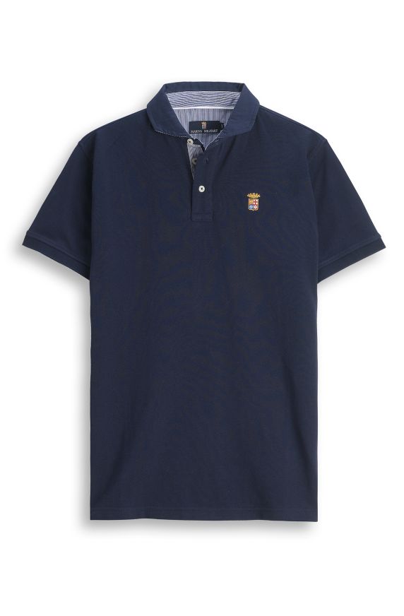 Pique cotton polo shirt