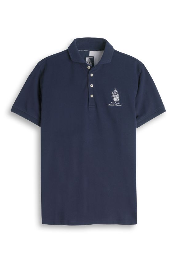 Amerigo Vespucci piqué polo shirt