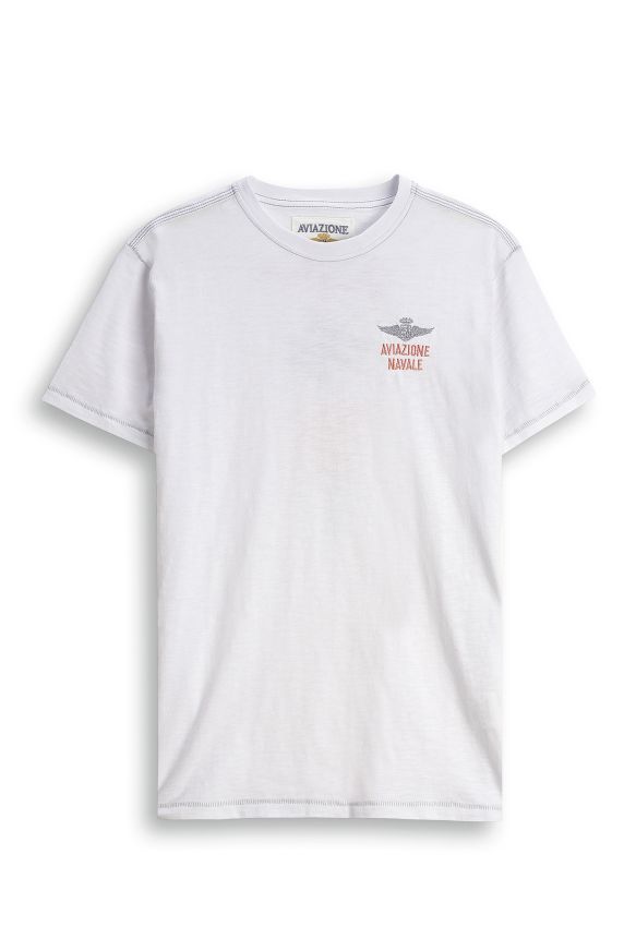T-shirt cotone fiammato
