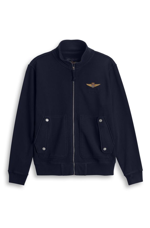 Sudadera abierta de rizo francés