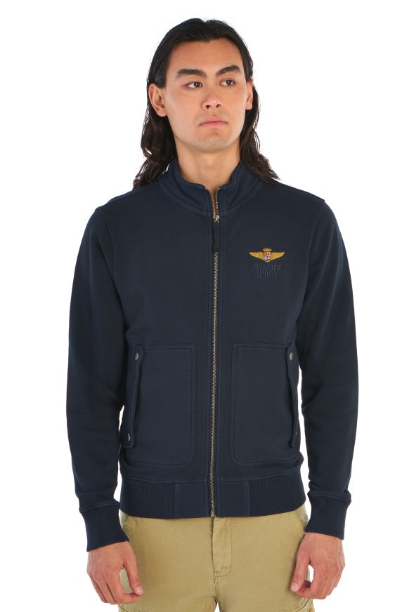 Sweat ouvert French terry