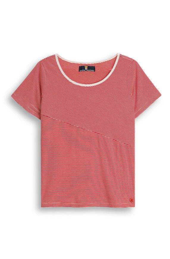 Viskose-T-Shirt mit halben Ärmeln