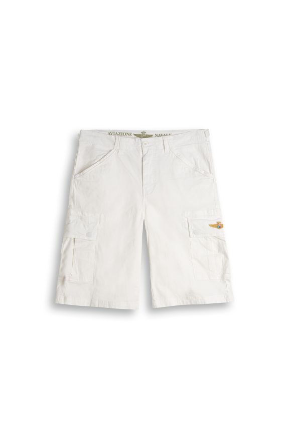 Cotton cargo bermuda shorts