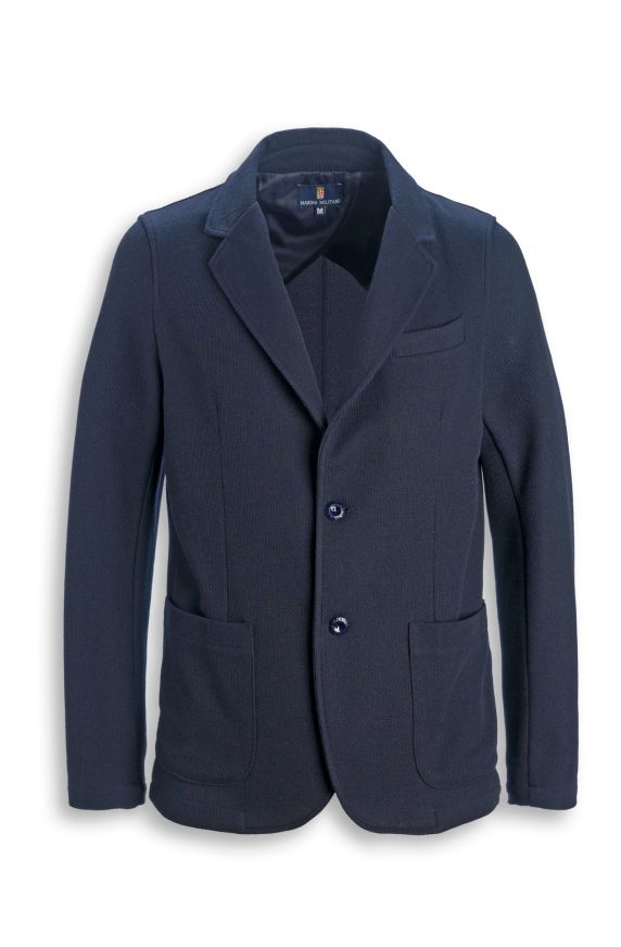 Blazer misto cotone due bottoni