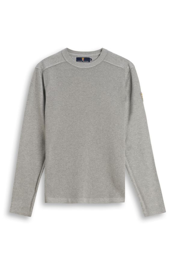 Pull col rond en coton