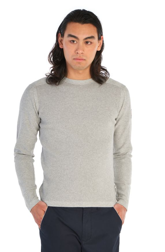 Pull col rond en coton